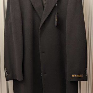 Turnburry Pure Wool 44L Winter Coat Black BRAND NEW